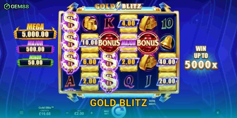 Gold Blitz GEM88 – Khám phá slot kho báu vàng với siêu thưởng 8 Gold Blitz GEM88 – Khám phá slot kho báu vàng với siêu thưởng